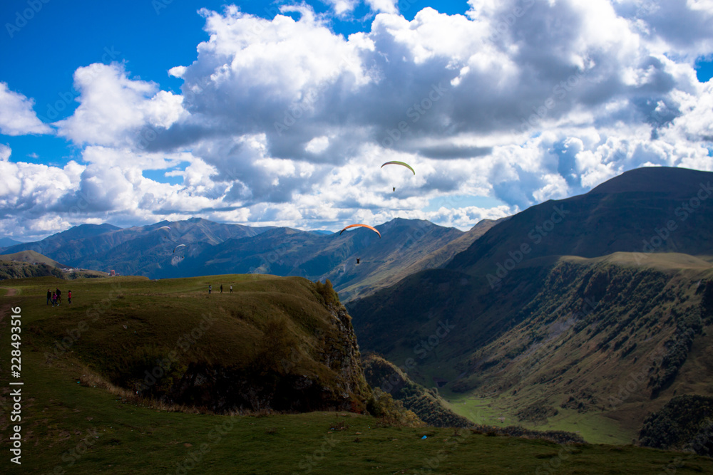 Georgia. Journeys. Kazbegi. Beautiful view of Kazbegi Georgia. Journeys. Kazbegi. Beautiful view of Kazbegi