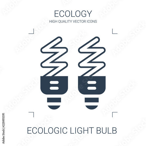 ecologic light bulb icon