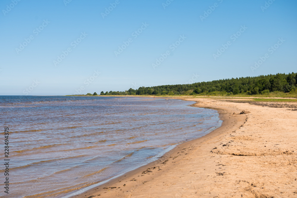 Baltic sea shore in Latvia