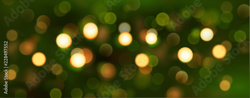 Bokeh Lichter Hintergrund - Stimmung Weihnachten Tannengrün