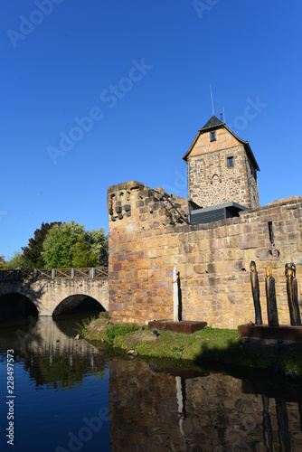 Ruine der Wasserburg in Bad Vilbel 