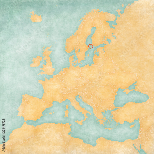 Map of Europe - Aland Islands