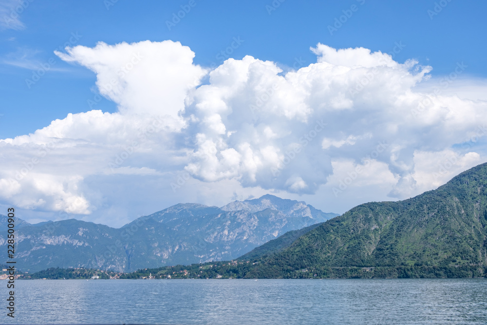 Beautiful clouds above Lake Como