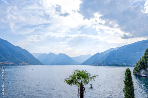 Lake Como from Villa del Balbianello view photo