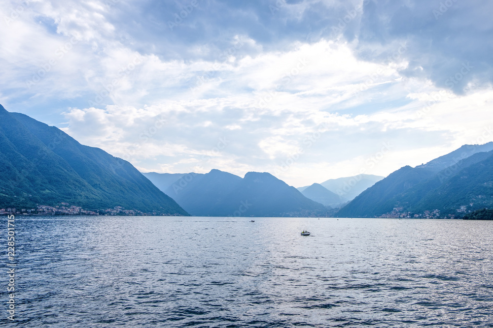Lake Como from Villa del Balbianello view