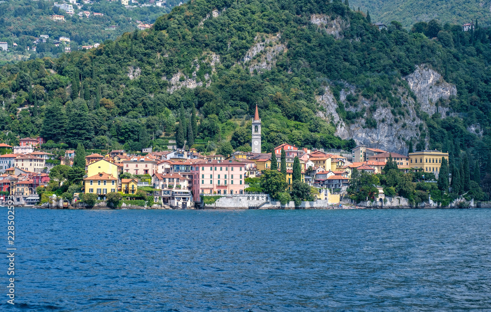 Menaggio town from Lake Como view