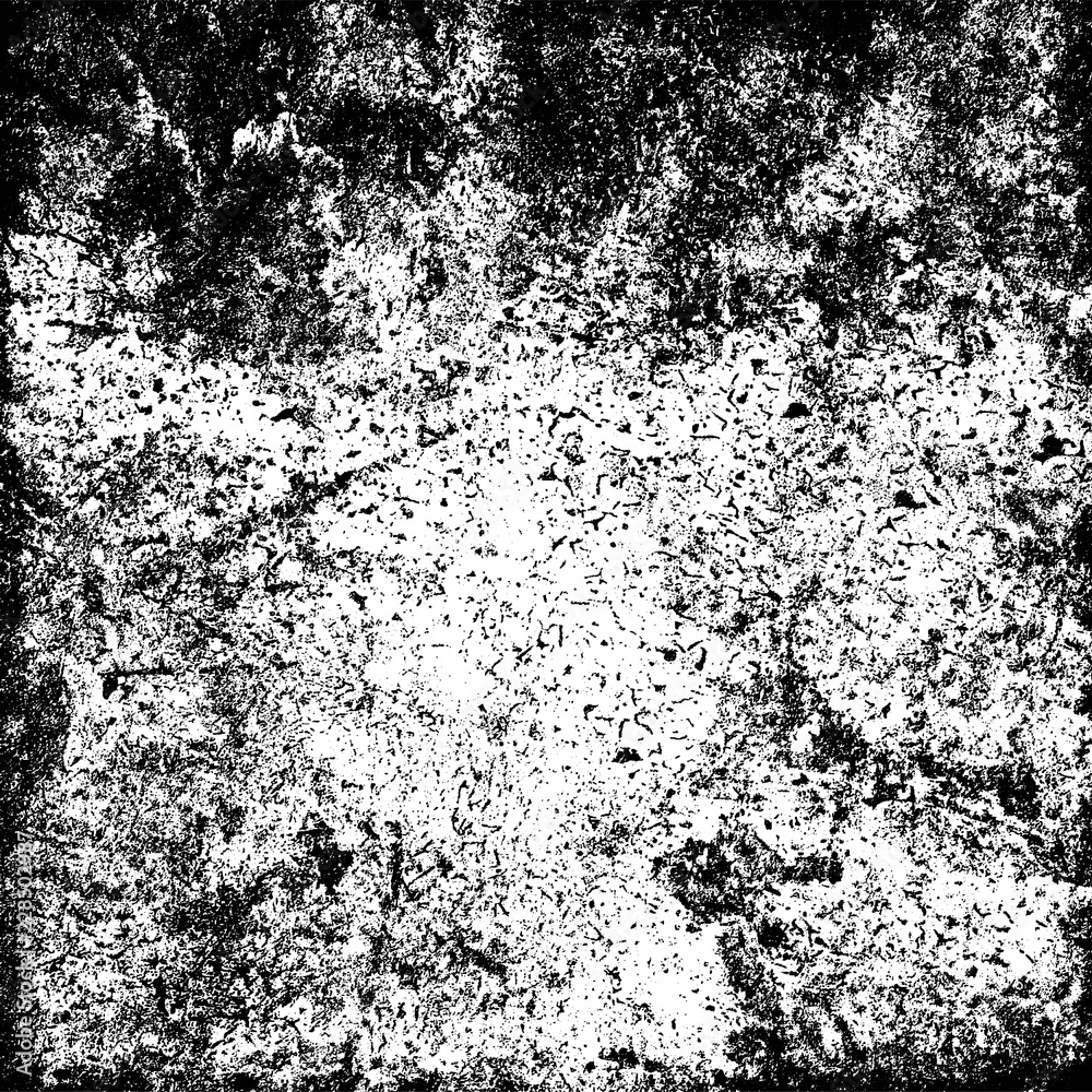 The grunge texture black and white. Vector abstract background from cracks, scratches, abrasions The grunge texture black and white. Vector abstract background from cracks, scratches, abrasions
