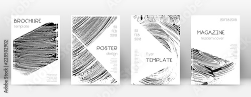 Cover page design template. Triangle brochure layo