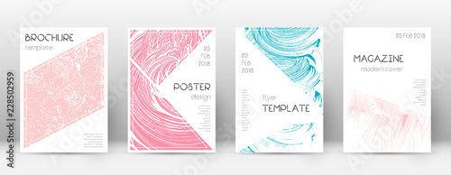 Cover page design template. Triangle brochure layo
