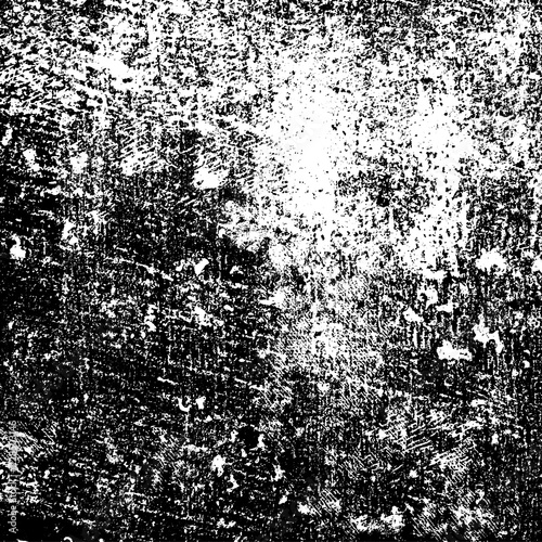 The grunge texture black and white. Vector abstract background from cracks, scratches, abrasions © Alexandr