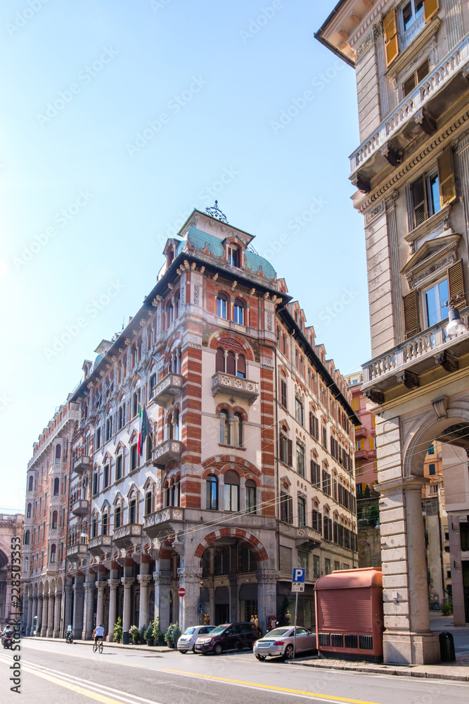 Fototapeta premium Old city buildings at daylight