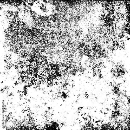 Wallpaper Mural The grunge texture black and white. Vector abstract background from cracks, scratches, abrasions Torontodigital.ca