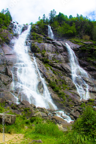 The Nardis Waterfall in Trentino  Italy
