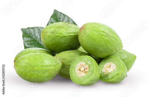 Chebulic Myrobalans, Myrolan Wood (Terminalia chebula Retz.) Fruit, medicinal properties. photo