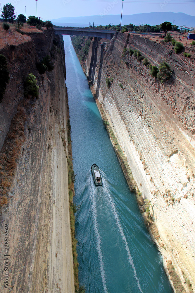 Fototapeta premium Corinth Canal Passage