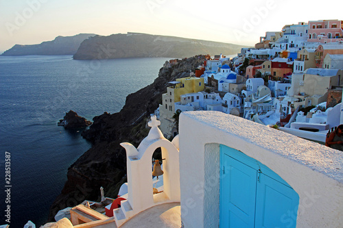 Colorful Santorini Coast