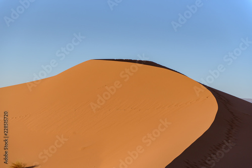 Dunes in the desert of Sahara  Morocco.
