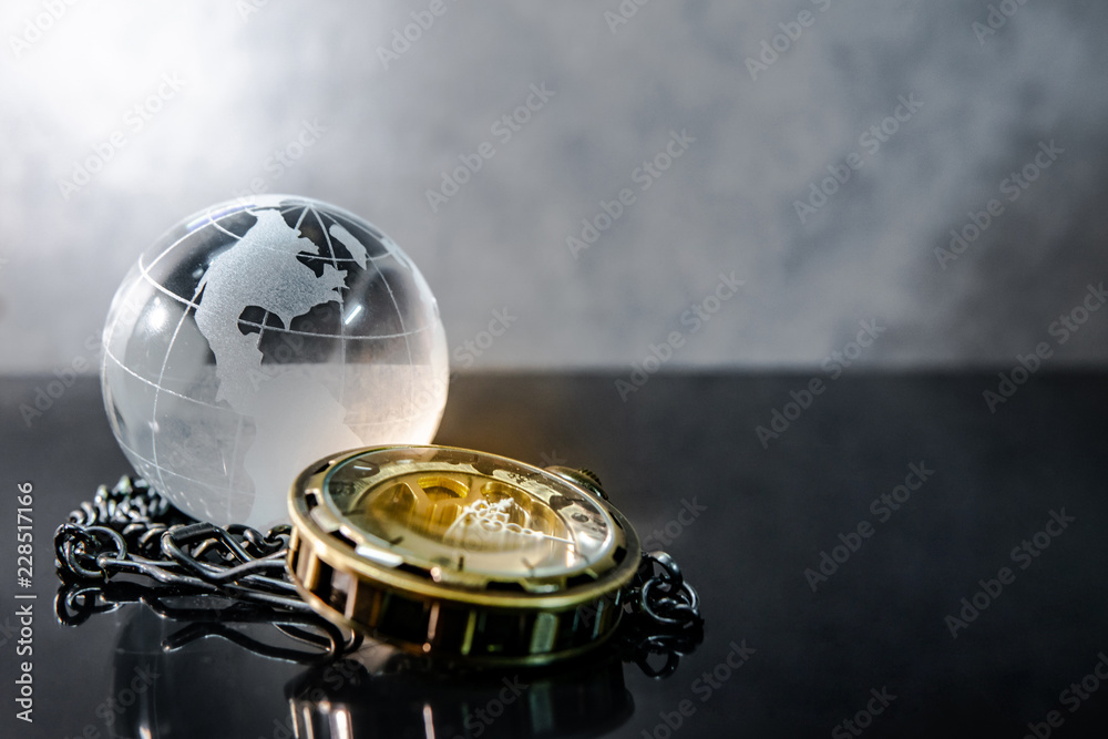 Globe pocket watch top