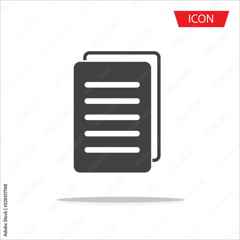 Copy file icon. Duplicate document symbol isolated on white background. Copy file icon. Duplicate document symbol isolated on white background.