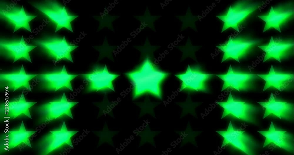 Flashing lights animation in the form of stars Flashing lights animation in the form of stars