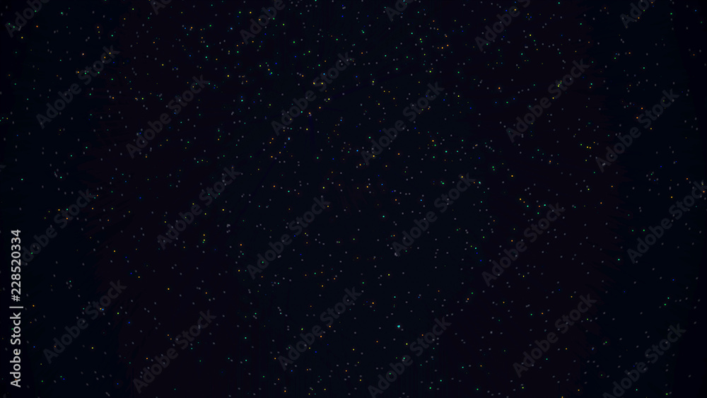 High definition star field background. Starry outer space background texture. Colorful Starry Night Sky Outer Space background. Depht of field, motion blur, glitch effects, vintage
