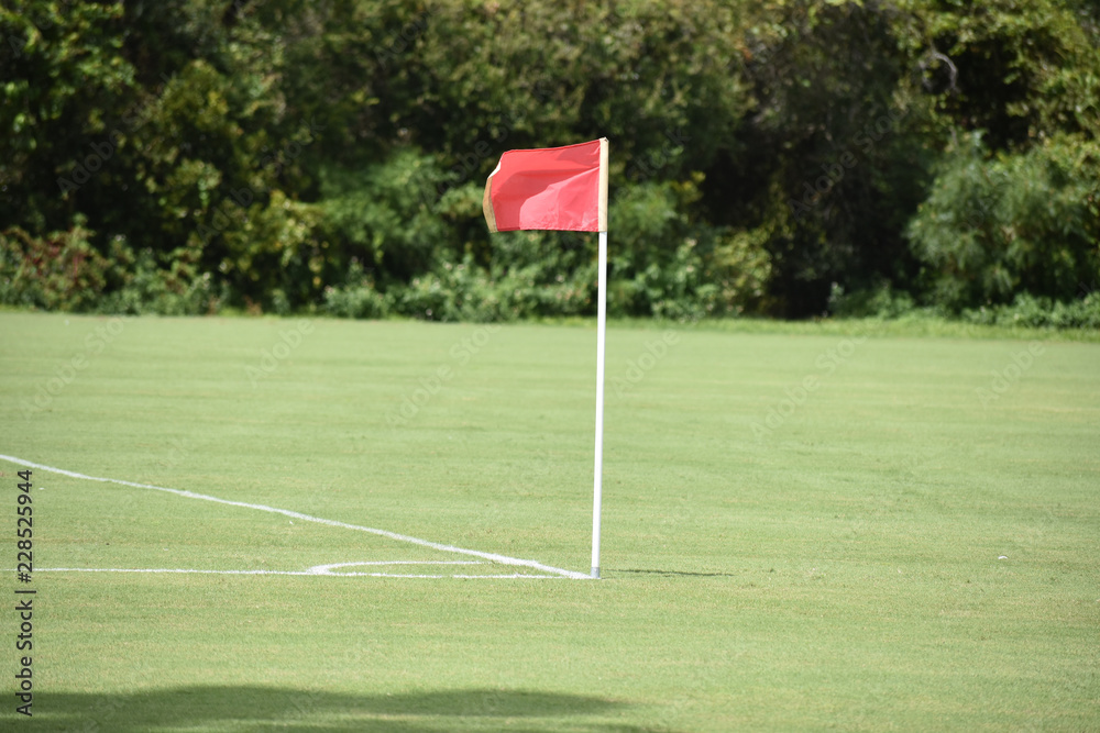 Fototapeta premium Red sports flag