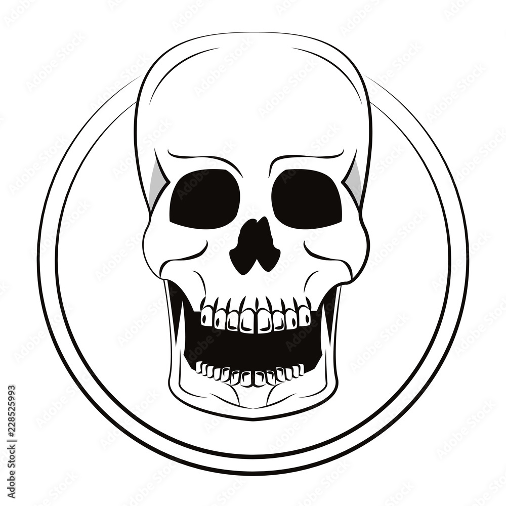 Skull cool sketch