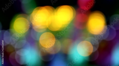 flashes of colored lights