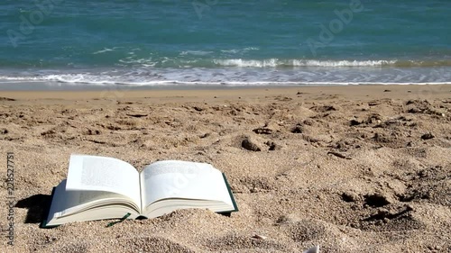 reading on the beach