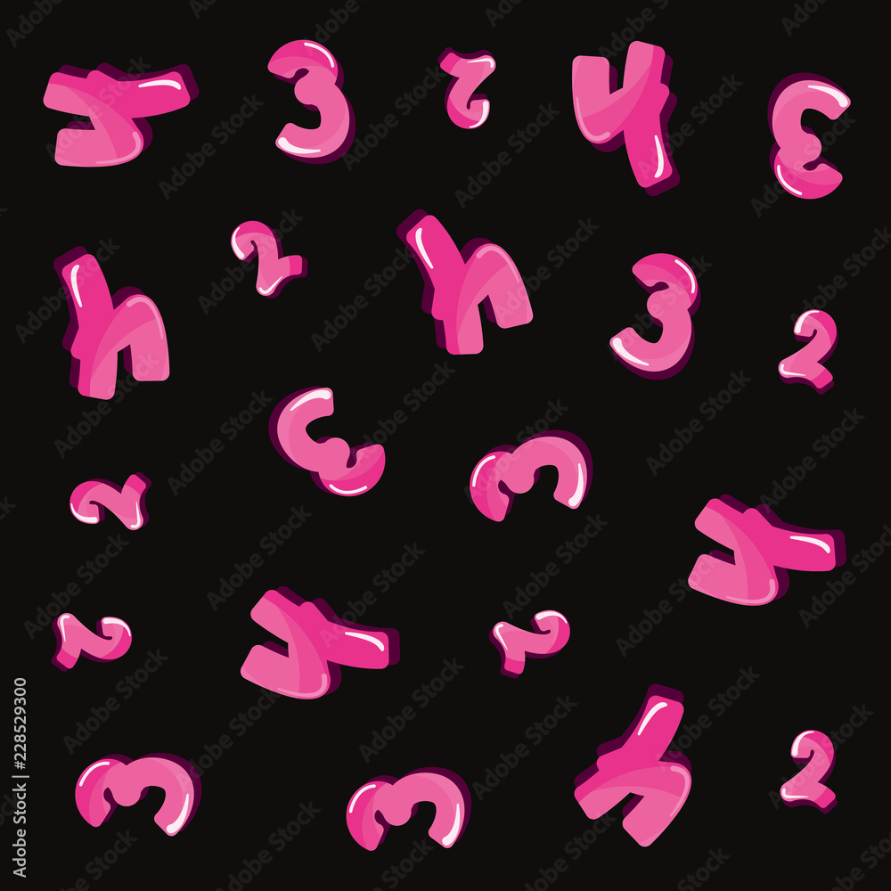 pink numbers font glowing pattern background pink numbers font glowing pattern background