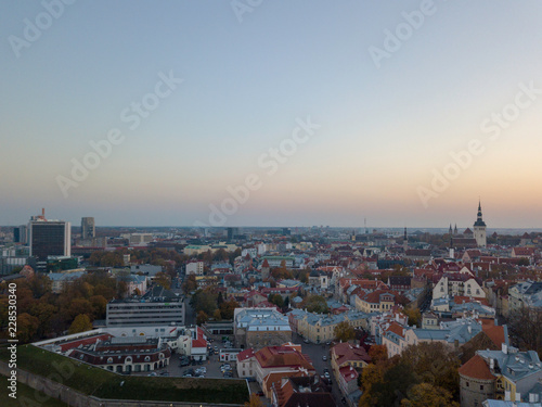 Aerial of city Tallinn, Estonia © photoexpert