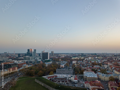 Aerial of city Tallinn, Estonia