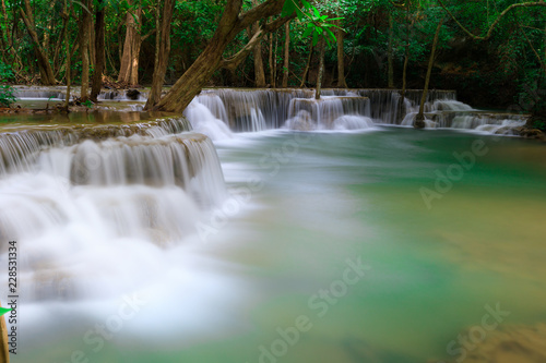 huaimae khamin waterfall srisawat district  karnchanaburi thailand