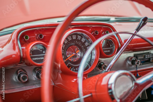classic car interior 