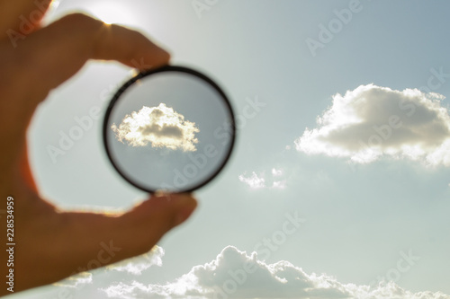 polarizing filter for the camera