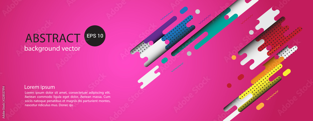 Geometric design banner web template vector abstract.
