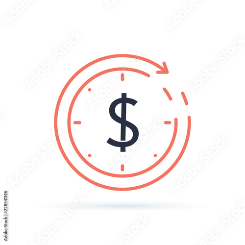Currency exchange, cash back quick loan, mortgage refinance and refund insurance concept, fund management business.