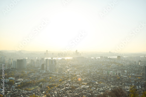 Morning Seoul city