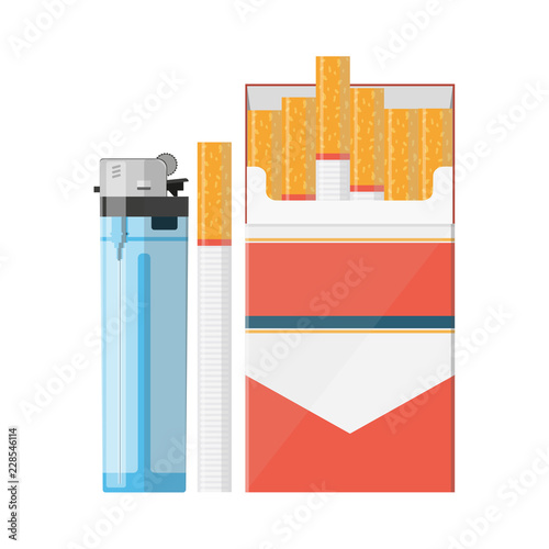 Cigarettes and lighter