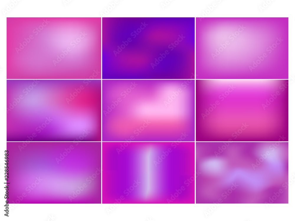 Abstract pink blur color gradient background for graphic design. Vector illustration.