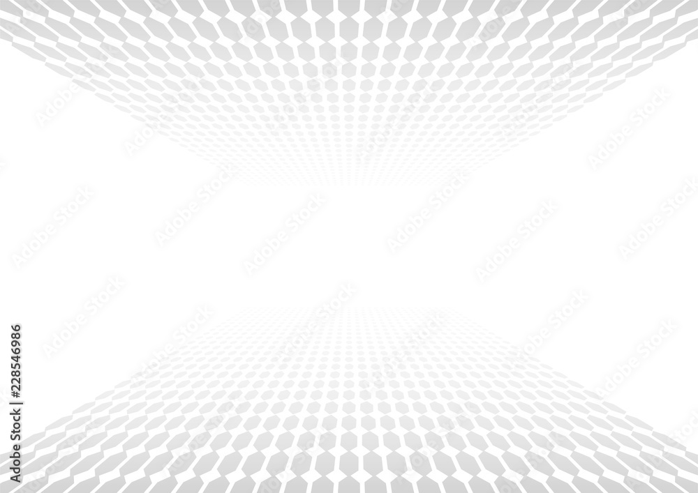 Abstract black and white color of geometric shapes halftone pattern. Texture pixel Curved mosaic dotted background. Pop art template with copy space. Vector illustration Abstract black and white color of geometric shapes halftone pattern. Texture pixel Curved mosaic dotted background. Pop art template with copy space. Vector illustration
