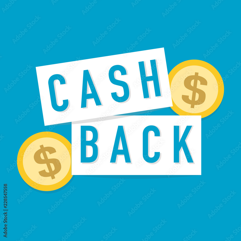 cashback vector icon logo