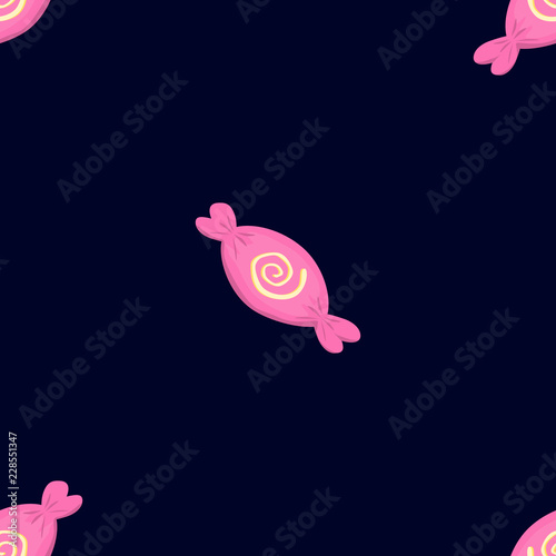 Seamless mysterious candy vetor pattern. 