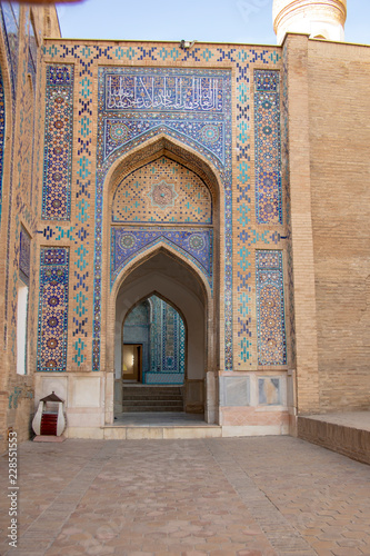 Mosaic archways at the Shah-i-Zinda Ensemble, Samarkand, Uzbekistan
