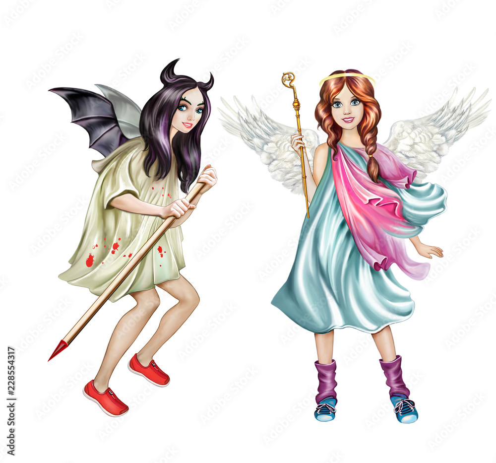Angel and demon