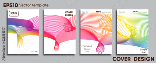 Creative colored cover. Cover design.