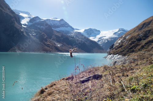 autumn hike to grosses Wiesbachhorn in glocknergruppe hohe tauern in austria © luciezr