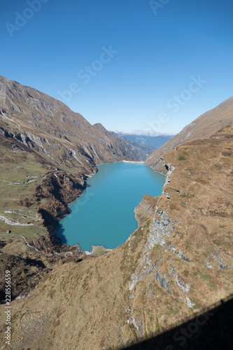 autumn hike to grosses Wiesbachhorn in glocknergruppe hohe tauern in austria