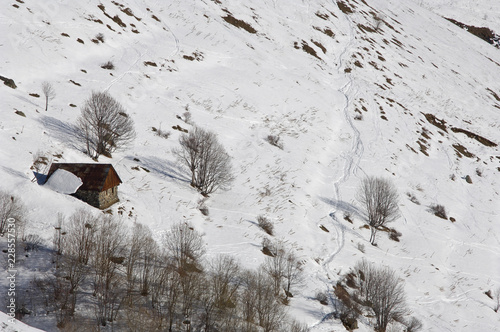 Alpes France paysage montagne hiver neige