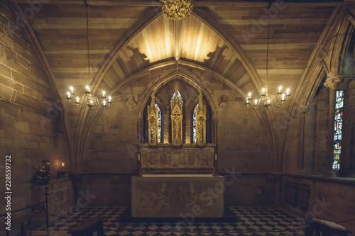 Interiors of Lichfield Cathedral - St Chad s Head Chapel - Altar